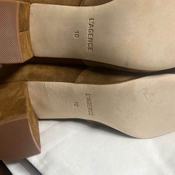 L'AGENCE Ines Suede Boots/Dust Bag size 10 MSRP $ 599.00 - Picture 4 of 11